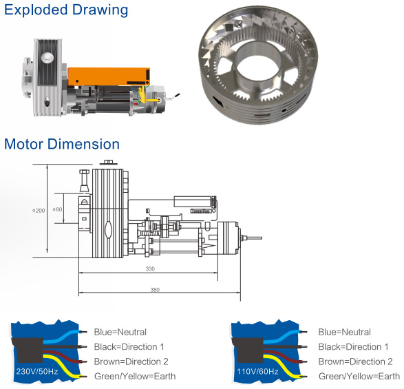 SF200/60-H3 CENTRAL MOTOR